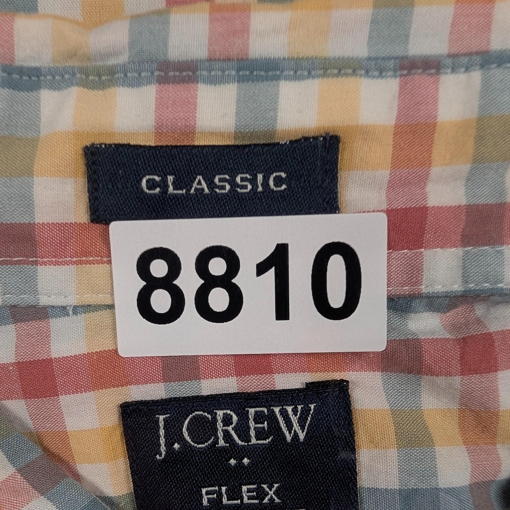 J Crew Shirt Mens XL Multicolor Check Flex Washed Classic LS Button Down NEW - Picture 10 of 10